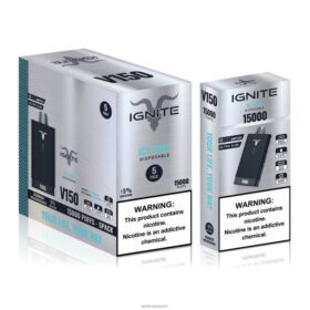 IGNITE V150 stylo vape, paquet de 5 menthe glacée B0J8286 | IGNITE Vape France