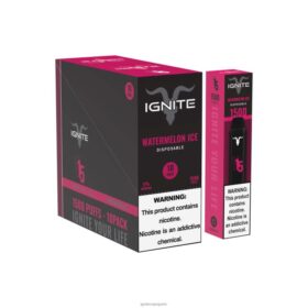 IGNITE V15 stylo vape, paquet de 10 glace à la pastèque B0J82106 | IGNITE Vape Paris
