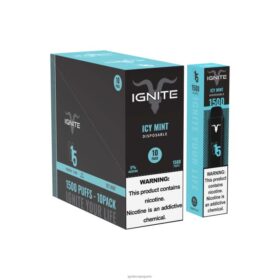 IGNITE V15 stylo vape, paquet de 10 menthe glacée B0J82102 | IGNITE Vape Near Me