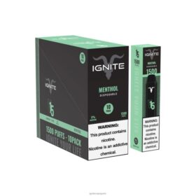IGNITE V15 stylo vape, paquet de 10 menthol B0J82103 | IGNITE Vape Reviews