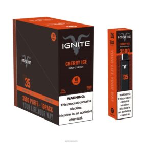 IGNITE V35 stylo vape, paquet de 10 glace aux cerises B0J82121 | IGNITE Vape France