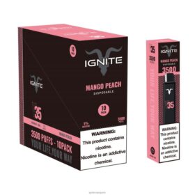 IGNITE V35 stylo vape, paquet de 10 pêche à la mangue B0J82124 | IGNITE Vape Reviews