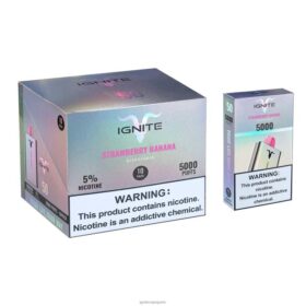 IGNITE V50 stylo vape, paquet de 10 banane fraise B0J82149 | IGNITE Vape France