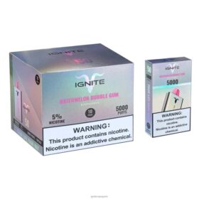 IGNITE V50 stylo vape, paquet de 10 bubble-gum à la pastèque B0J82150 | IGNITE France