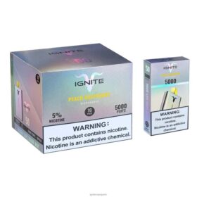 IGNITE V50 stylo vape, paquet de 10 pêche framboise B0J82147 | IGNITE Electronic Cigarette