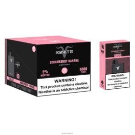 IGNITE V60 stylo vape, paquet de 10 banane fraise B0J8227 | IGNITE Vape Amazon