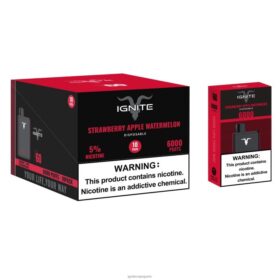 IGNITE V60 stylo vape, paquet de 10 fraise pomme pastèque B0J8225 | IGNITE Vape Near Me