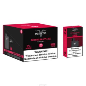 IGNITE V60 stylo vape, paquet de 10 glace aux pommes et à la pastèque B0J8228 | IGNITE Electronic Cigarette