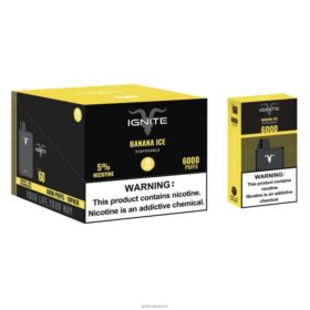 IGNITE V60 stylo vape, paquet de 10 glace à la banane B0J821 | IGNITE Vape Paris