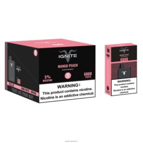 IGNITE V60 stylo vape, paquet de 10 pêche à la mangue B0J8221 | IGNITE Electronic Cigarette