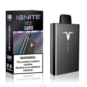 IGNITE V80 stylo vape glace aux raisins B0J8244 | IGNITE Vape France