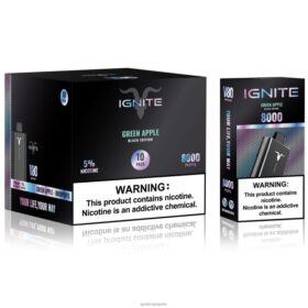 IGNITE V80 stylo vape, paquet de 10 pomme verte B0J8259 | IGNITE France