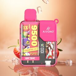 Aivono Aim Tank 9500 Glace à la Fraise 18ml 650mAh