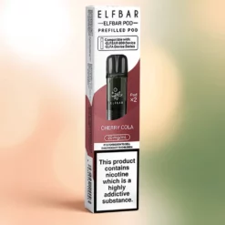 Pod Elf Bar 600 Cerise Cola - 600 bouffées, 2ml, Sel Nic