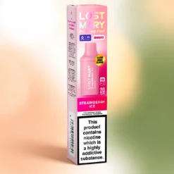 BM600 Fraise Glacée Lost Mary - Lot 2, 600 bouffées, 20mg